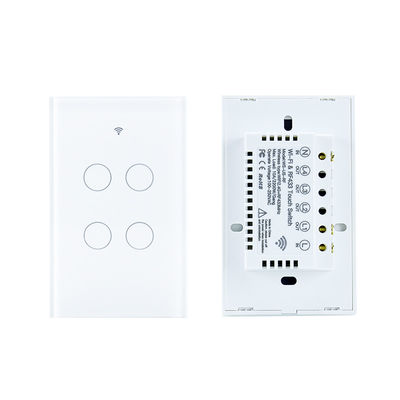 1/2/3/4/6/8 Gang Işık Akıllı Wifi Duvar Anahtarı RF433 Nötr Tel Tuya Uygulama Kontrolüne ihtiyaç duyar Alexa ile Çalışır