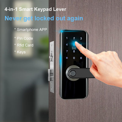 Ev Güvenlik Parmak İzi Akıllı Wifi Kapı Kilidi Anahtarsız Giriş Kapı Kilidi Tuş Takımı IC Kartı ile