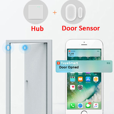 ZigBee Akıllı Kapı Pencere Kırılma Sensörü Ev Güvenlik Alarm Sistemi Akıllı Yaşam Tuya App Uzaktan Kumanda