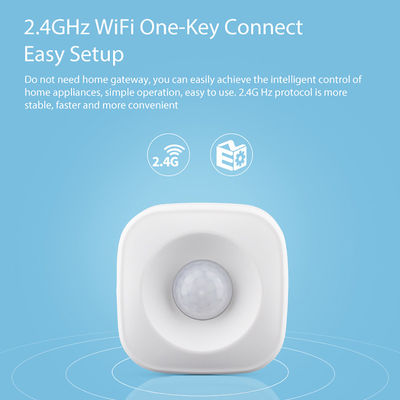 WiFi Kablosuz Güvenlik Alarmı Akıllı Hareket Sensörü Ücretsiz Bildirim Tuya APP Kontrolü PIR Hareket Dedektörü