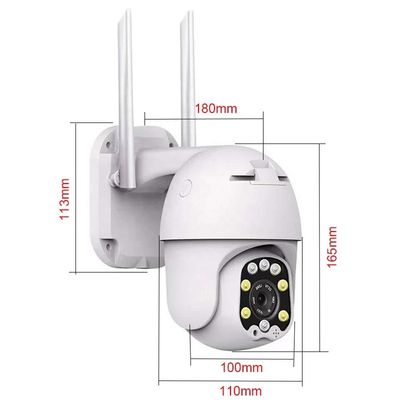 IP66 Wifi Kamera Kablosuz Güvenlik Dome IP Kamera Ev Wi-Fi Pan Tilt Gece Görüşü